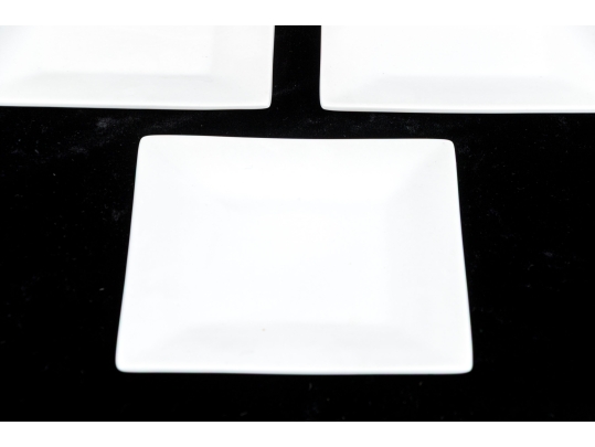 Set Of Twelve Crate & Barrel Square Bread And Butter Plates