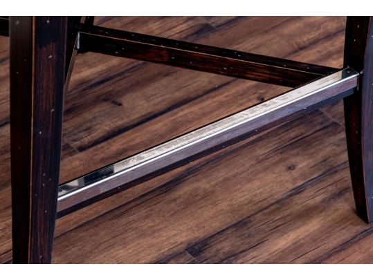 Pair Of Custom Upholstered Barstools