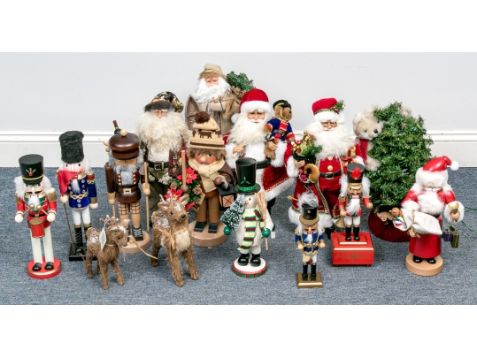 Collection Of 15 Pieces Of Christmas Related Decoration