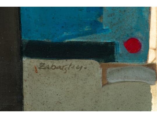 Melvin Joel Zabarsky (American, 1932-2019) ”Lenin And The Assassins” Oil On Canvas Painting, 1965