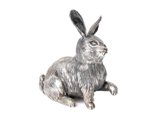 Buccellati Sterling Silver Miniature Darling Sitting Bunny Rabbit, Retail $650