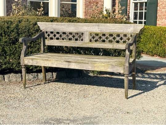 Elegant Teak Bench (1 Of 2)