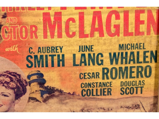 Collection Of Seven 1930's Stamford Theatre Movie Posters And  A 1953 Movie Poster