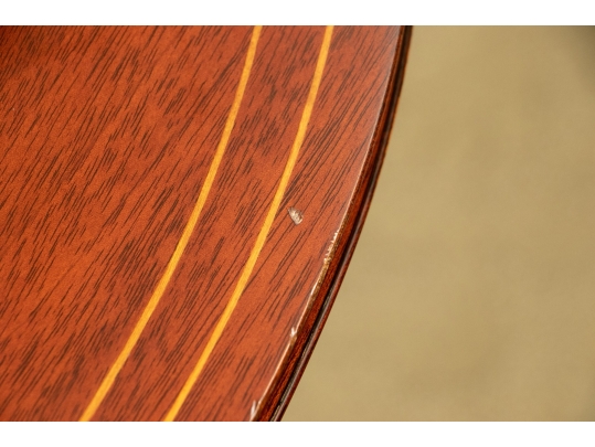 Pair Kindel Winterthur Collection Mahogany Inlaid Pembroke Tables