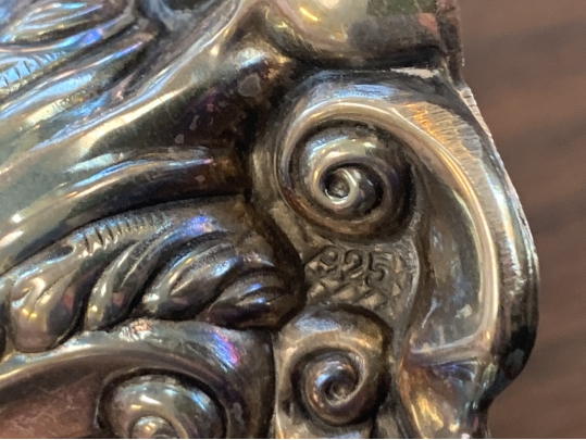 Marvelous Judaica Sterling Silver Hannukiah, 17.46 OZT.