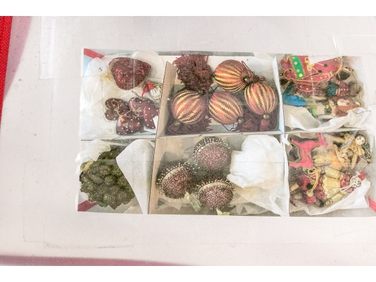 Collection Of Approximqtely Fifty Holiday Ornaments, Pot Luck