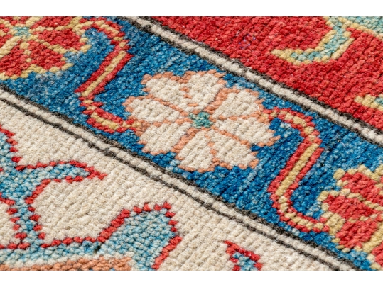 HAND KNOTTED ROOM SIZE PAKISTAN KAZAK WOOL CARPET, APX 9 X 12, NEW