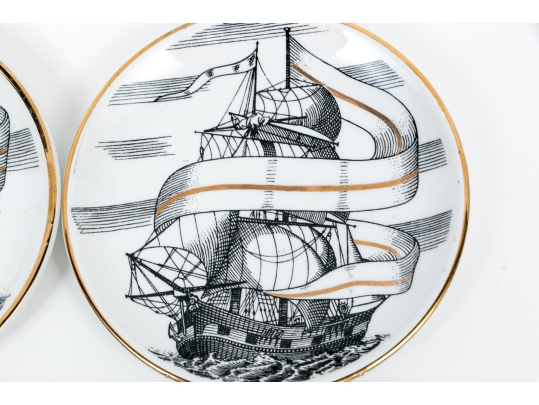 Set Of Six Vintage Fornasetti 