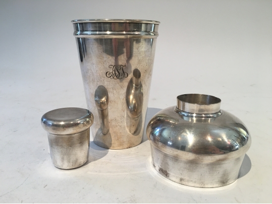 Tiffany & Co. Fabulous Vintage Cocktail Shaker, Monogramed