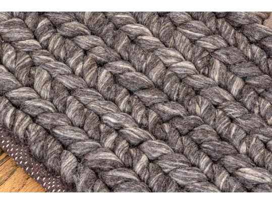 Hand Woven Felted Wool Shelton Casco Carpet, 7'-10