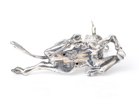 Buccellati Sterling Silver Miniature Lovable Reclining Giraffe, Retail $1,000