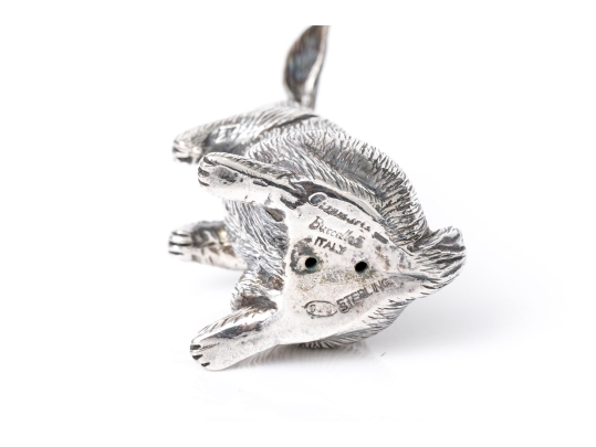 Buccellati Sterling Silver Miniature Adorable Standing Bunny Rabbit