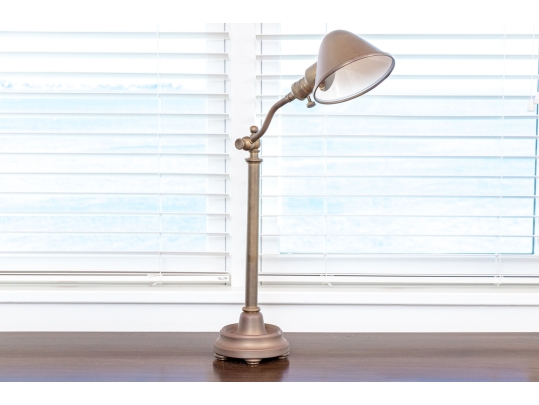 Ralph Lauren Adjustable Hinged Brass Table Lamp