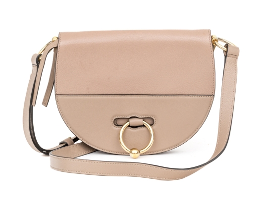 J.W.Anderson Tan Leather Flap Front Shoulder Bag