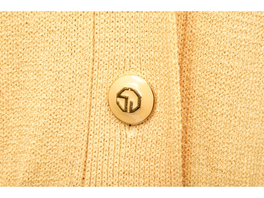 Vintage St. John Yellow Sweater Dress, Size 10