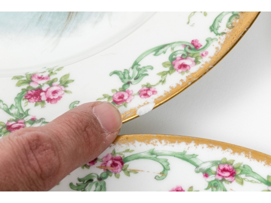 Set Of 11 French, Theodore Haviland Limoge Dishes, Signed