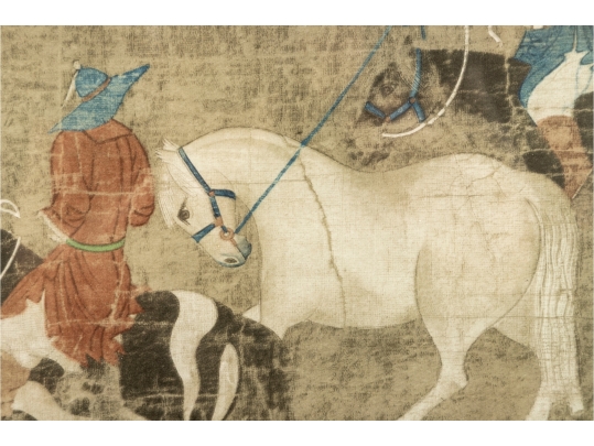 Framed Print “Tribute Horses” After Yuan Dynasty Painting