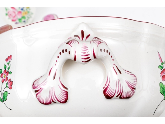 KG Luneville Hand-Painted French Ceramic Serving Wares