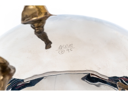 Michael Aram Stainless Bowl On Human Form Legs