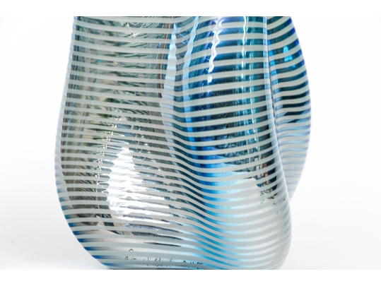 Daniel Read (American [RI], 20th C.) Pair Of Signed Art Glass Vases