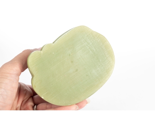 Green Resin Budai Laughing Buddha Figurine