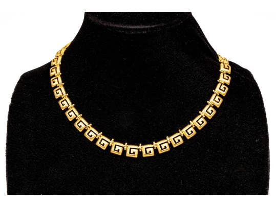 18k Yellow Gold Fabulous Vintage Brushed 