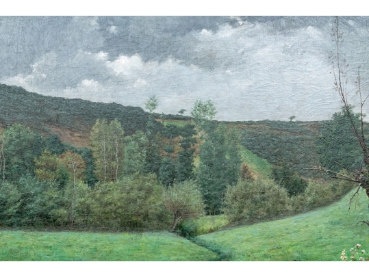 Austin Signed Oil On Canvas Painting, Landscape, '81