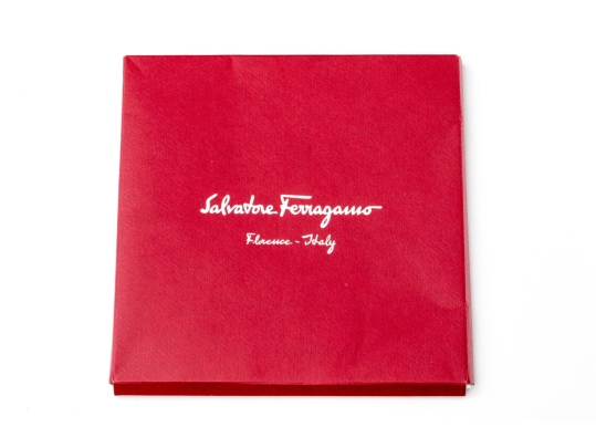 Salvatore Ferragamo Pink Silk Scarf, Original Packaging