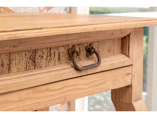 Rustic Pine Hall Console Table