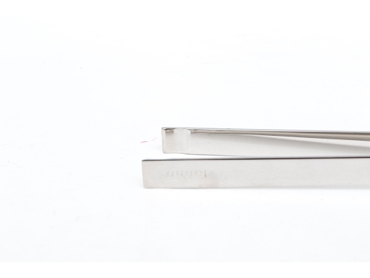 Gucci Contemporary Steel Ice Tongs, Bamboo Motif, With Box