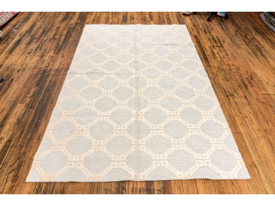 Hand Knotted Indian Linen Shumaq Carpet, 8' X 5', New