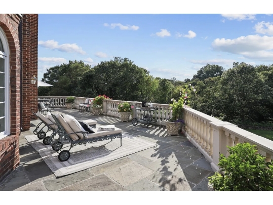 Pair Of Cast Stone Faux Basket Weave Garden Planters