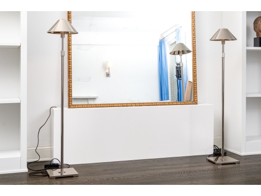 Quality Pair Of Adjustable Floor Lamps