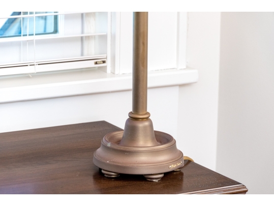 Ralph Lauren Adjustable Hinged Brass Table Lamp