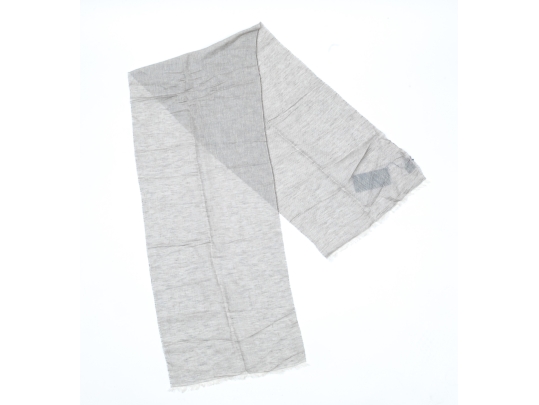Loro Piana And Piazza Sempione Oatmeal Toned Silk, Linen And Viscose Lot Of Two Scarves