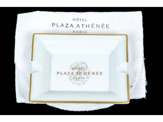 Vintage Royal Limoges Porcelain Hotel Plaza Athenee Paris Ashtray