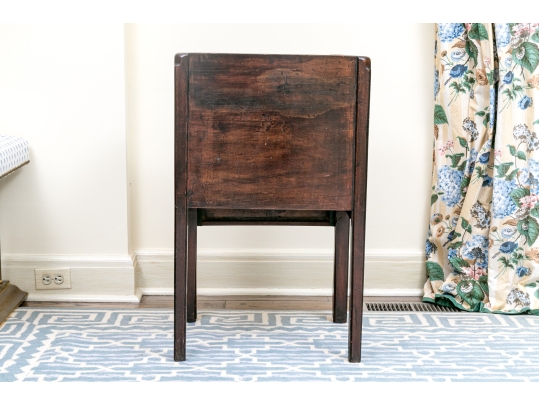 19th C. Mahogany Bedside Cabinet With Tambour Door