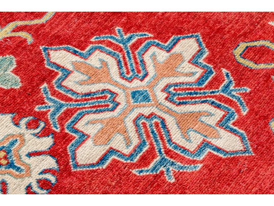 HAND KNOTTED ROOM SIZE PAKISTAN KAZAK WOOL CARPET, APX 9 X 12, NEW