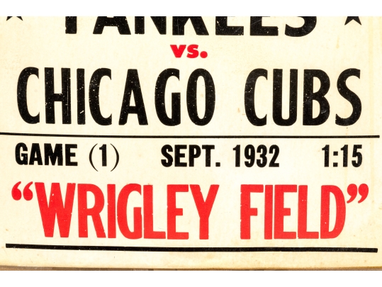 Collection Of Four Antique And Vintage Major League Baseball Posters With 1951 Pennant Poster