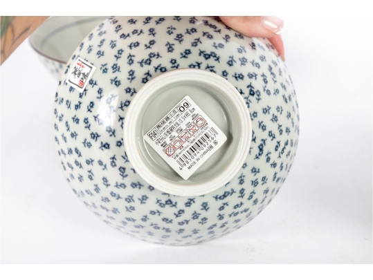 Set Of Four Chinese Blue And White Porcelain Bowls