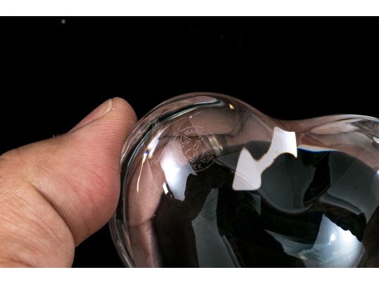 Baccarat Crystal Heart Paperweight Boxed