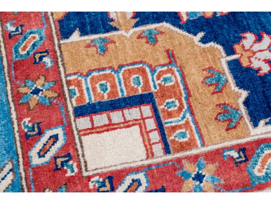 PREMIUM HAND-KNOTTED WOOL PAKISTAN KAZAK CARPET, 9' X 11'-8