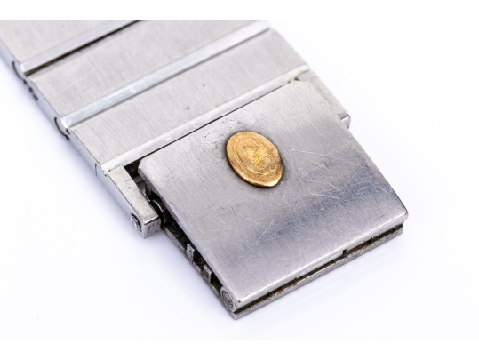 Concord Steel And Gold Vintage Mariner Nine Quartz Tank Watch, On Bracelet