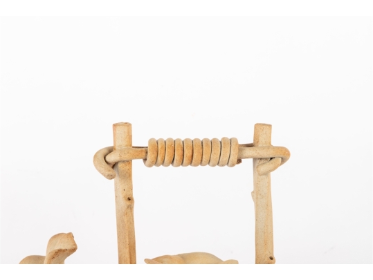 Studio Pottery Sculptural Bloom Motif Teapot