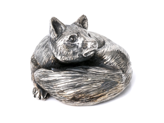 Buccellati Sterling Silver Miniature Precious Curled Fox