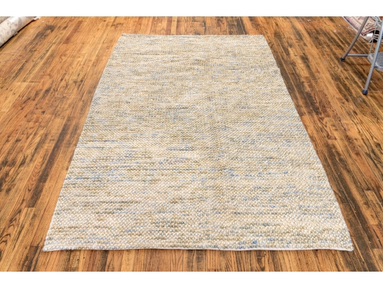 Hand Knotted Grit & Ground Wool, 8' X 5', New