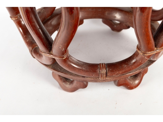 Asian Bentwood Drum Stool Or Side Table