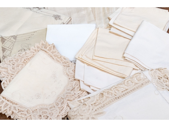 Quality Collection Of Linen Table Settings And A Tablecloth