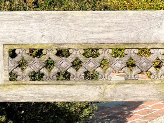 Elegant Teak Bench (1 Of 2)