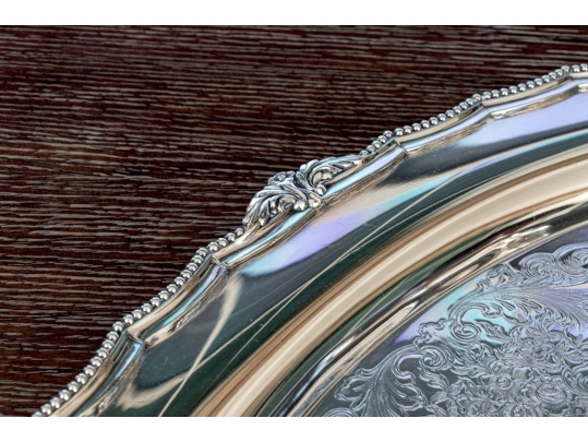 Five Piece Webster Wilcox International Silver Plated “English Flutes” Tea And Coffee Service